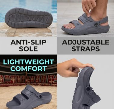 S-8007 Home Slippers - Gray